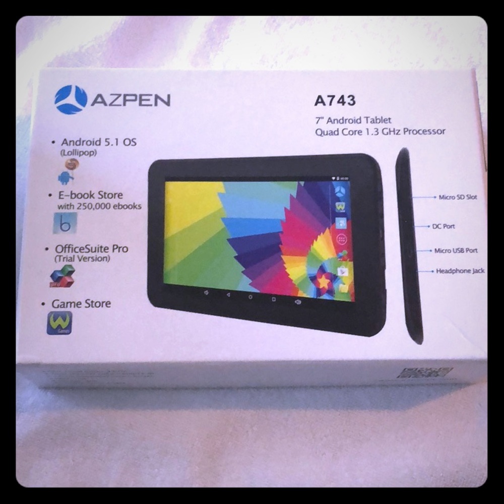 7” Android Tablet(A743) Quad Core 1.3 GHz